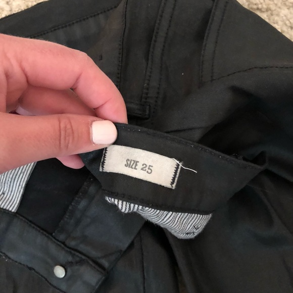 Madewell waxy leather  pants - Picture 2 of 4